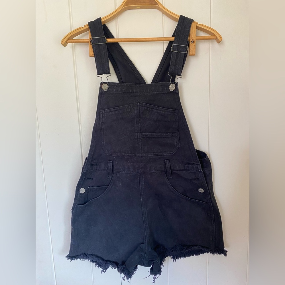 Women Black Overalls